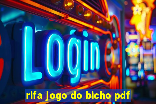 rifa jogo do bicho pdf